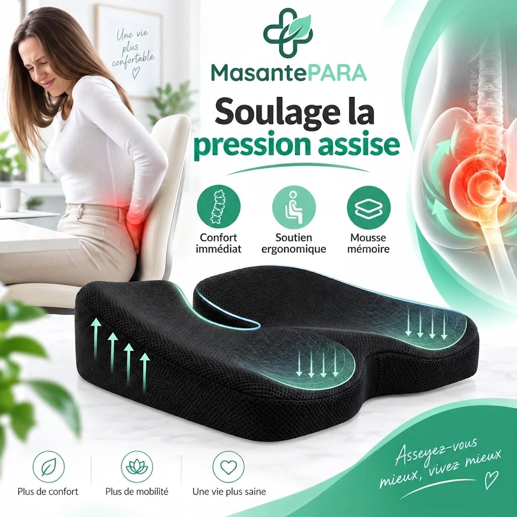 Coussin Orthopédique Anti-Pression Coccyx